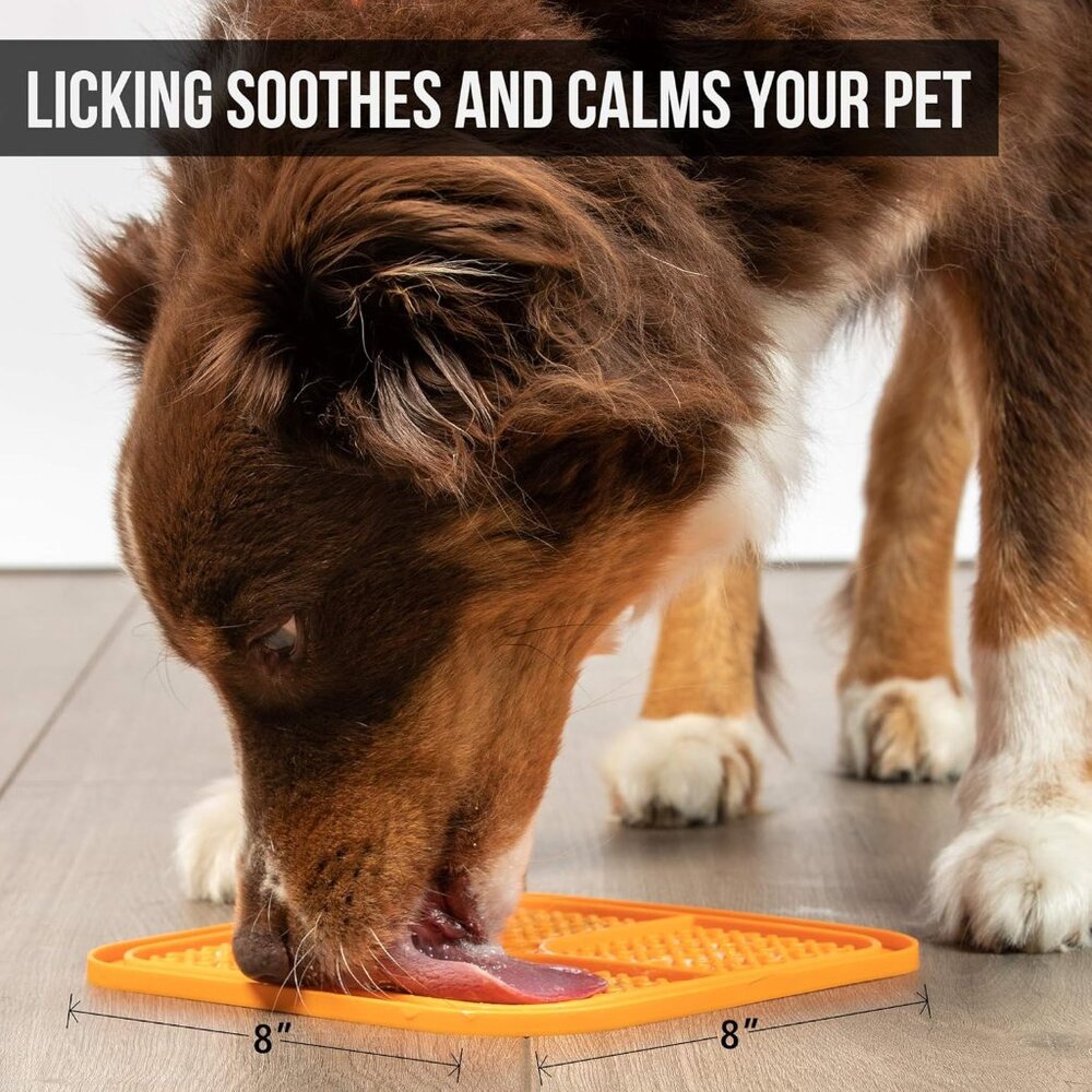Pet Lick Mat for Dogs Dog Cat Cats Slow Feeder IQ Treat Puzzle Enrichment New